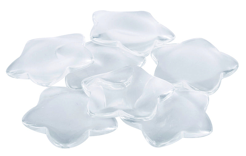 Glass Star Clear - 48mm (Pack of 10)