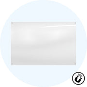 Visionchart Starphire Magnetic Glassboard 900 x 600 x 4mm Custom Colour (Special Order)