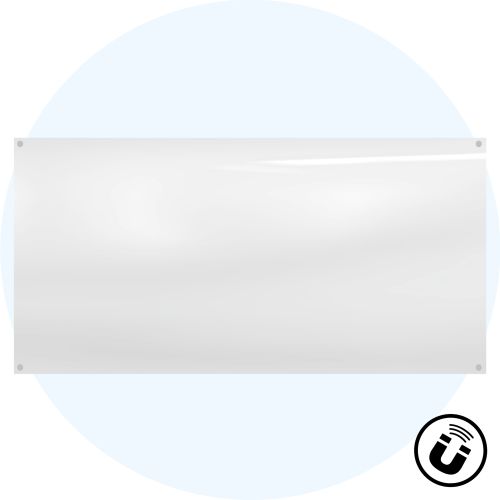 Visionchart Starphire Magnetic Glassboard 2400 x 1200 x 4mm Custom Colour (Special Order)