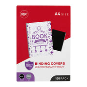 GBC BindCov Light Green A4 - Black (Pack of 100)