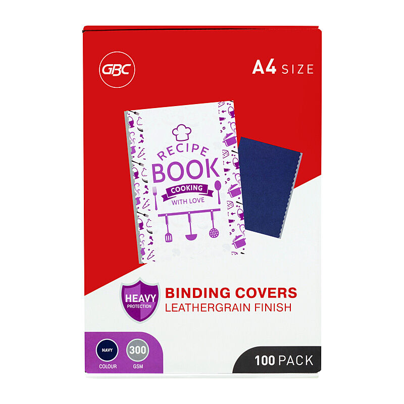 GCB L/G Bind Covers Navy (Pack of 100)