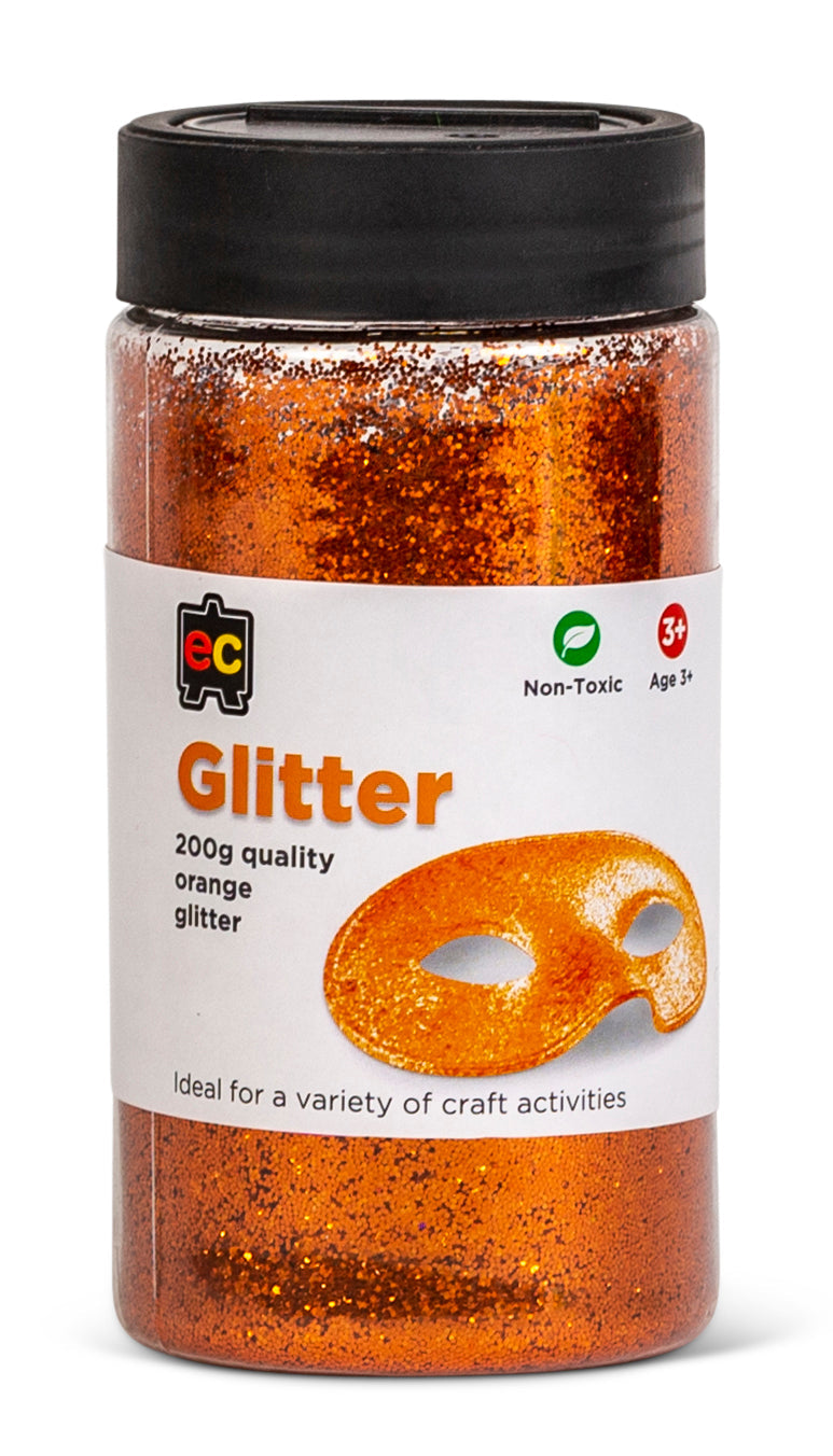 Glitter Jar 200g - Orange