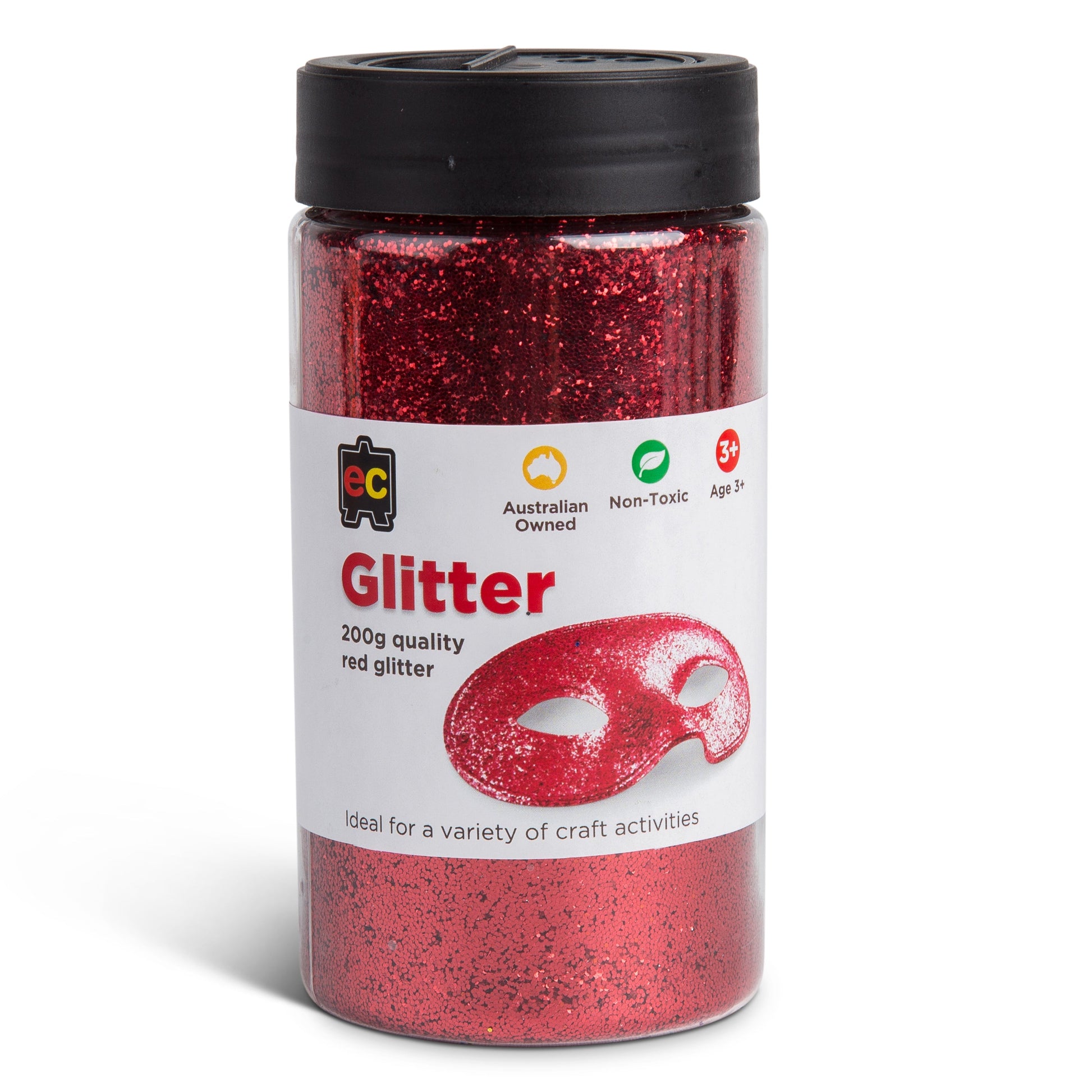 Glitter Jar 200g - Red