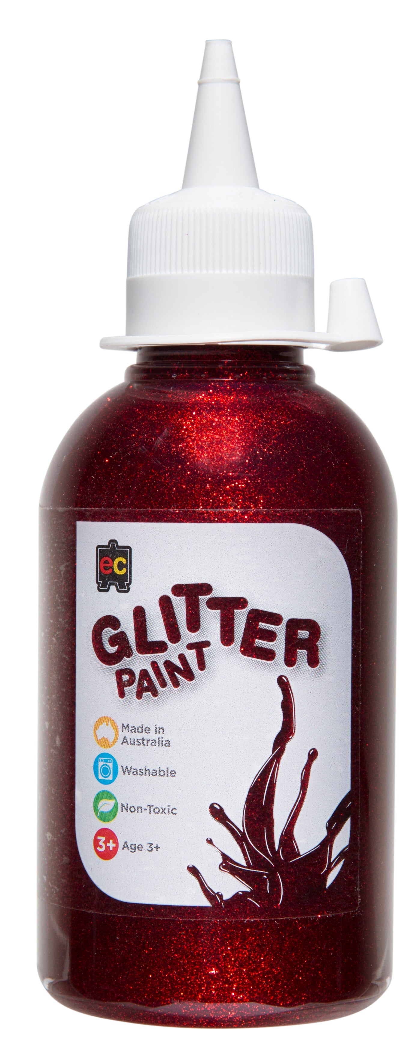 Glitter Paint 250mL - Red