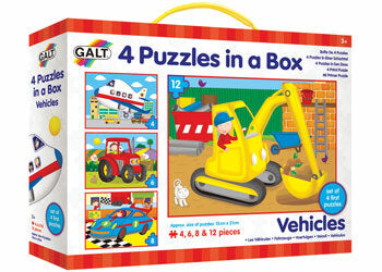 Galt - 4 Puzzles in a Box: Vehicles