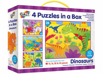 Galt - 4 Puzzles in a Box: Dinosaurs