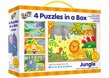 Galt - 4 Puzzles in a Box - Jungle