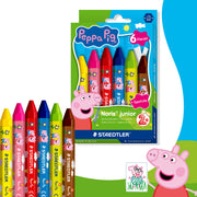 Staedtler Noris Junior Peppa Pig Wax Crayons Pack of 6