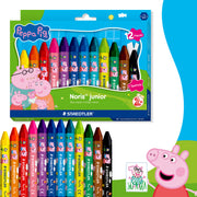 Staedtler Noris Junior Peppa Pig Wax Crayons Pack of 12