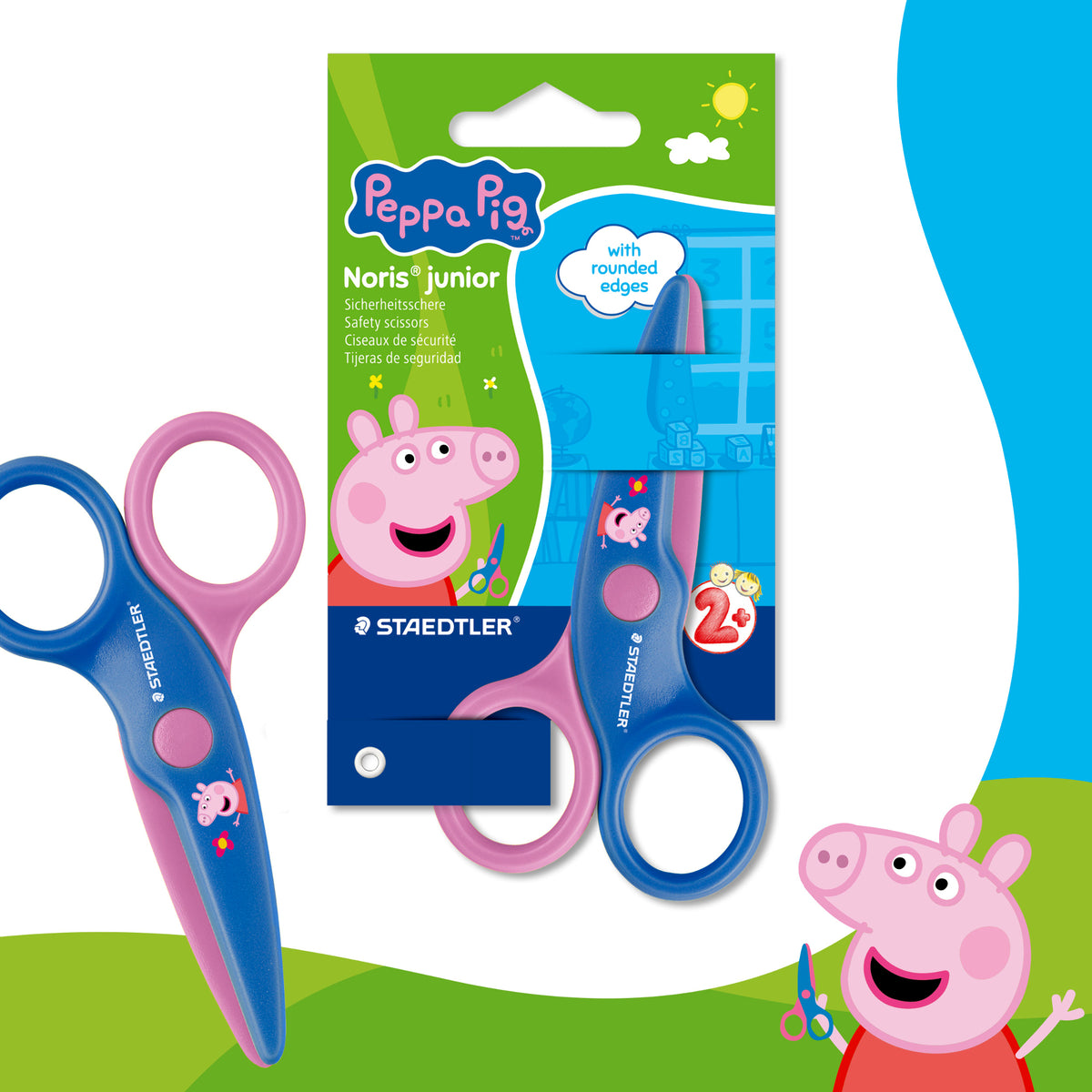 Staedtler Noris Junior Peppa Pig Safety Scissors 10cm