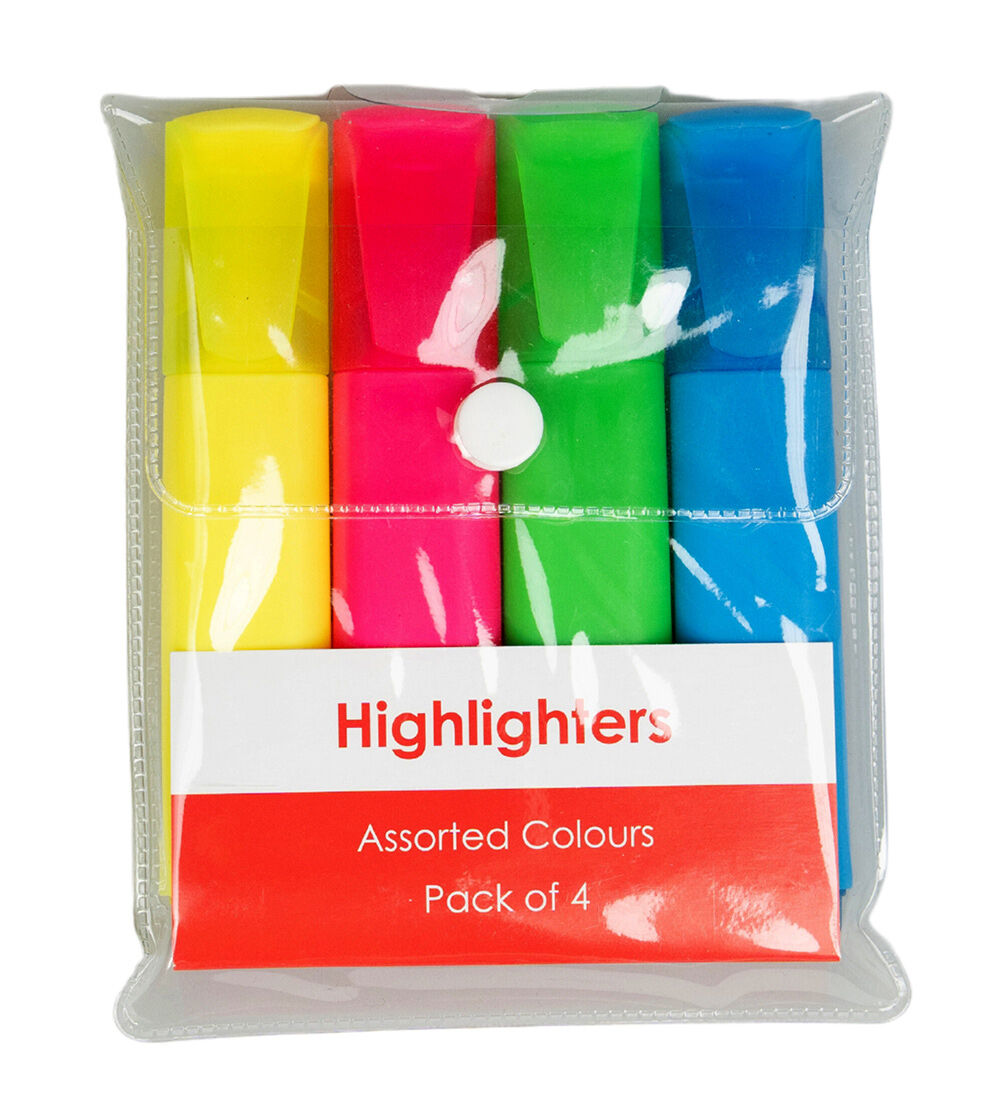 GNS Highlighter Basic - Assorted (Wallet of 4)