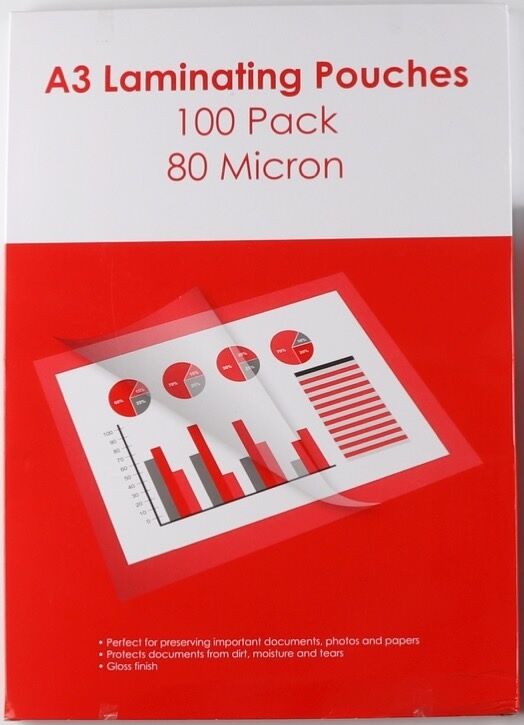 GNS Laminating Pouch - Basic A3 80 Micron (Pack of 100)