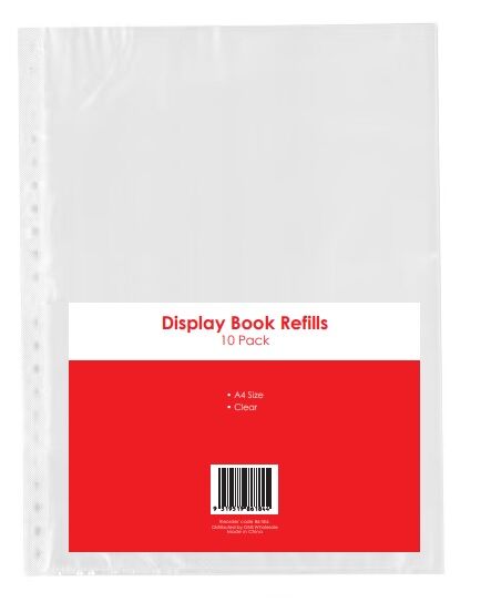 GNS Display Book Refills - Basic A4: Clear (Pack of 10)