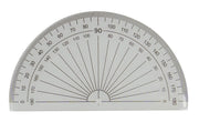 GNS Protractor - 10cm 180 Degree: Clear (Box of 50)
