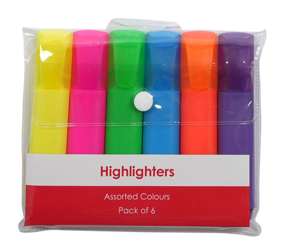 GNS Highlighter Basic - Assorted (Wallet of 6)
