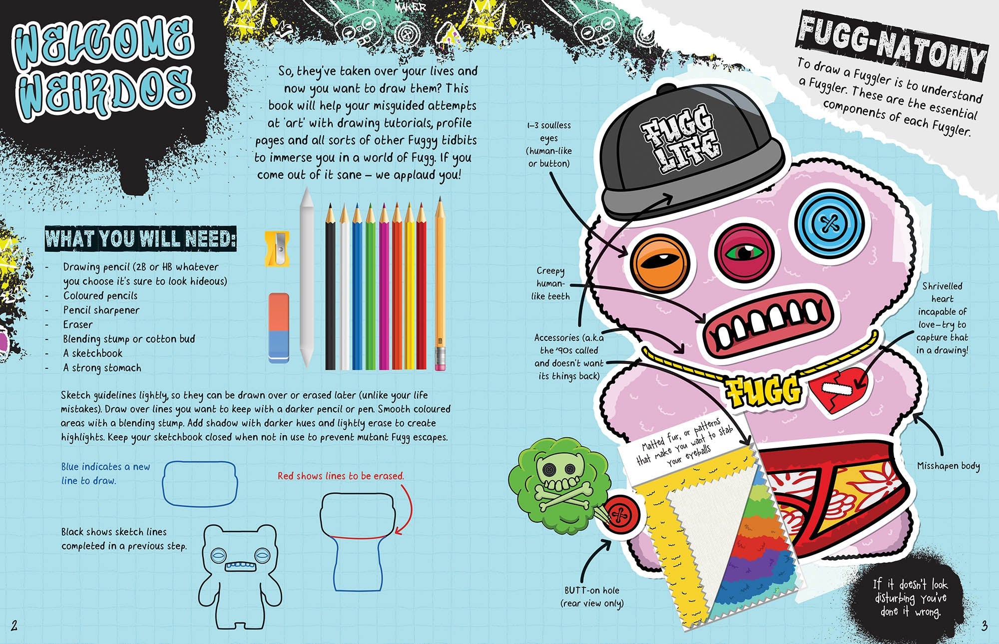 Fuggler - How to Draw — inside page 1
