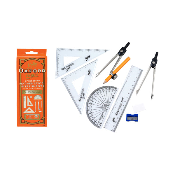 Helix Maths Set - Oxford (9 Pieces)