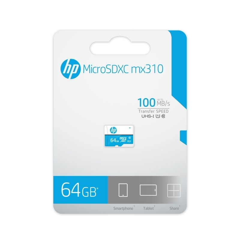 HP MicroSD U1 64GB (No Adapter) [HFUD064-1U1BA-N]