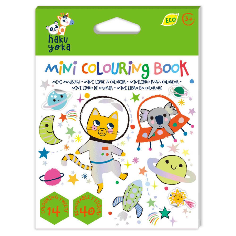 Haku Yoka Mini Colouring Book - Space