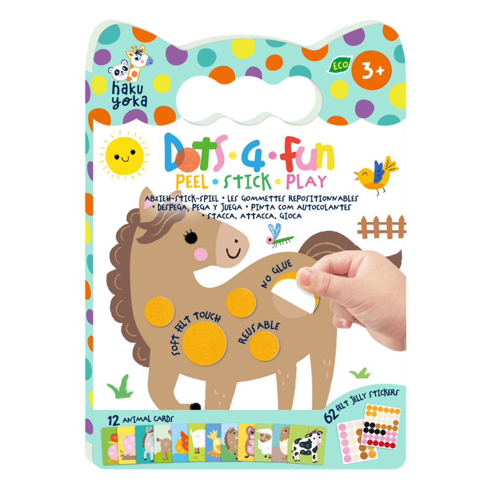 Haku Yoka Dots 4 Fun - Peel Stick Play - Animals
