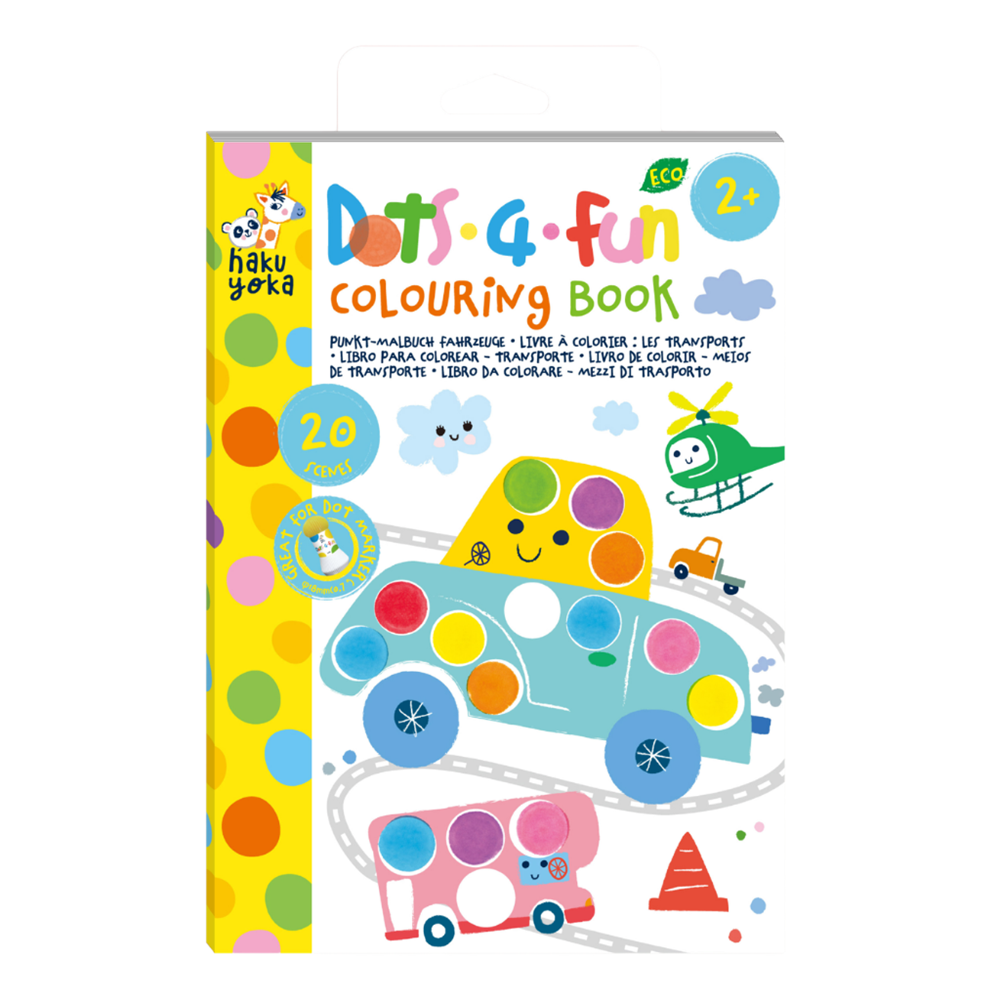 Haku Yoka Dots 4 Fun - Colouring Book - Transportation