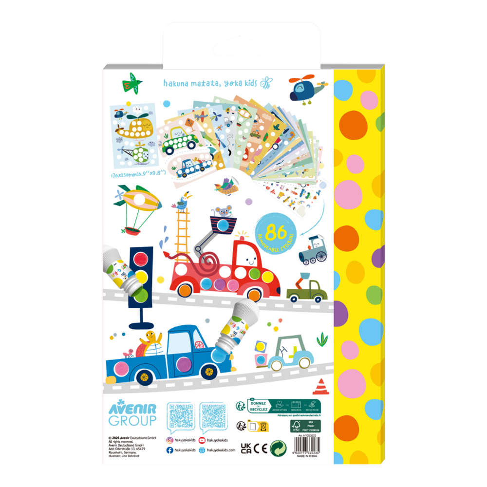 Haku Yoka Dots 4 Fun - Colouring Book - Transportation - view 2