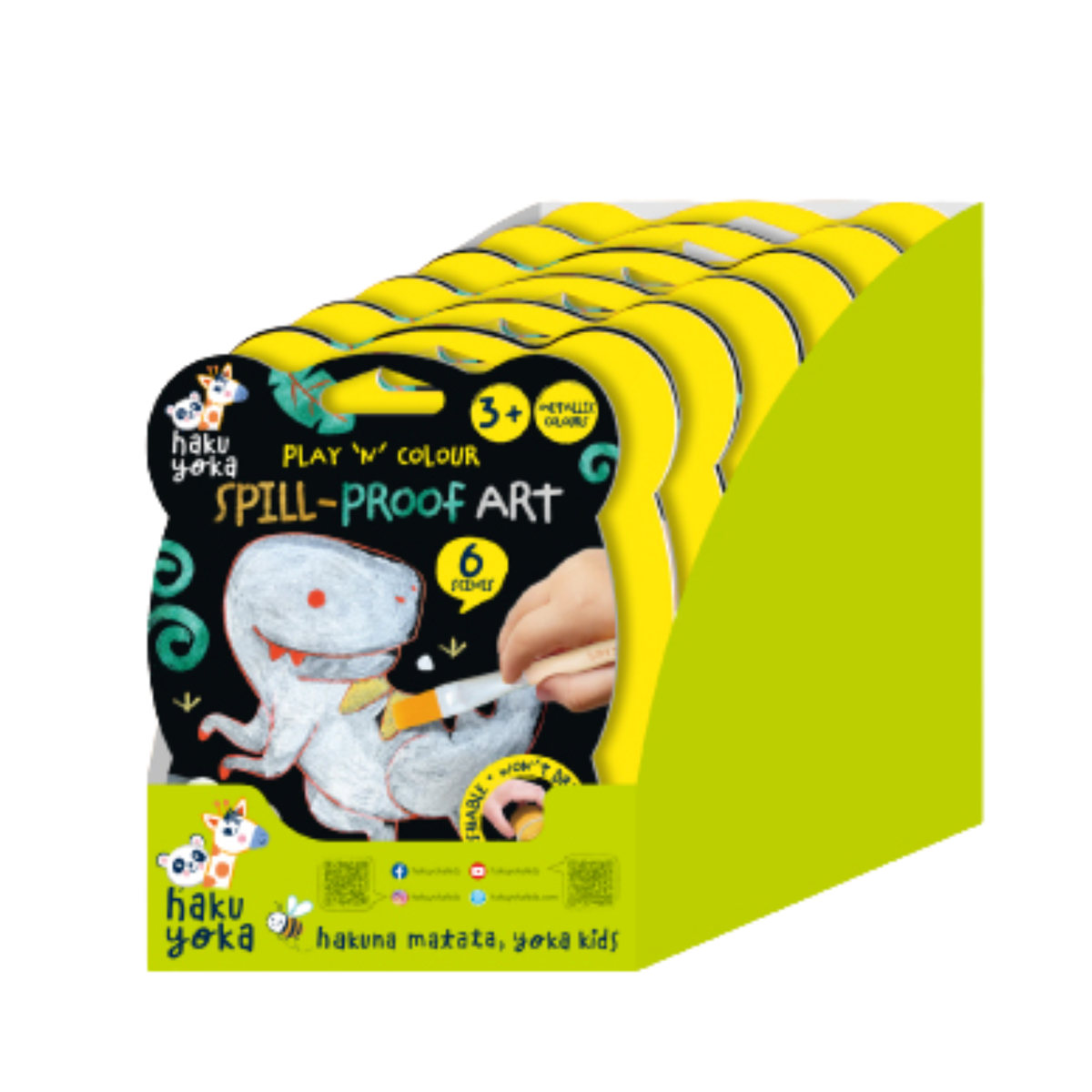 Haku Yoka Play N Colour - Dino Spill Proof Art - view 4