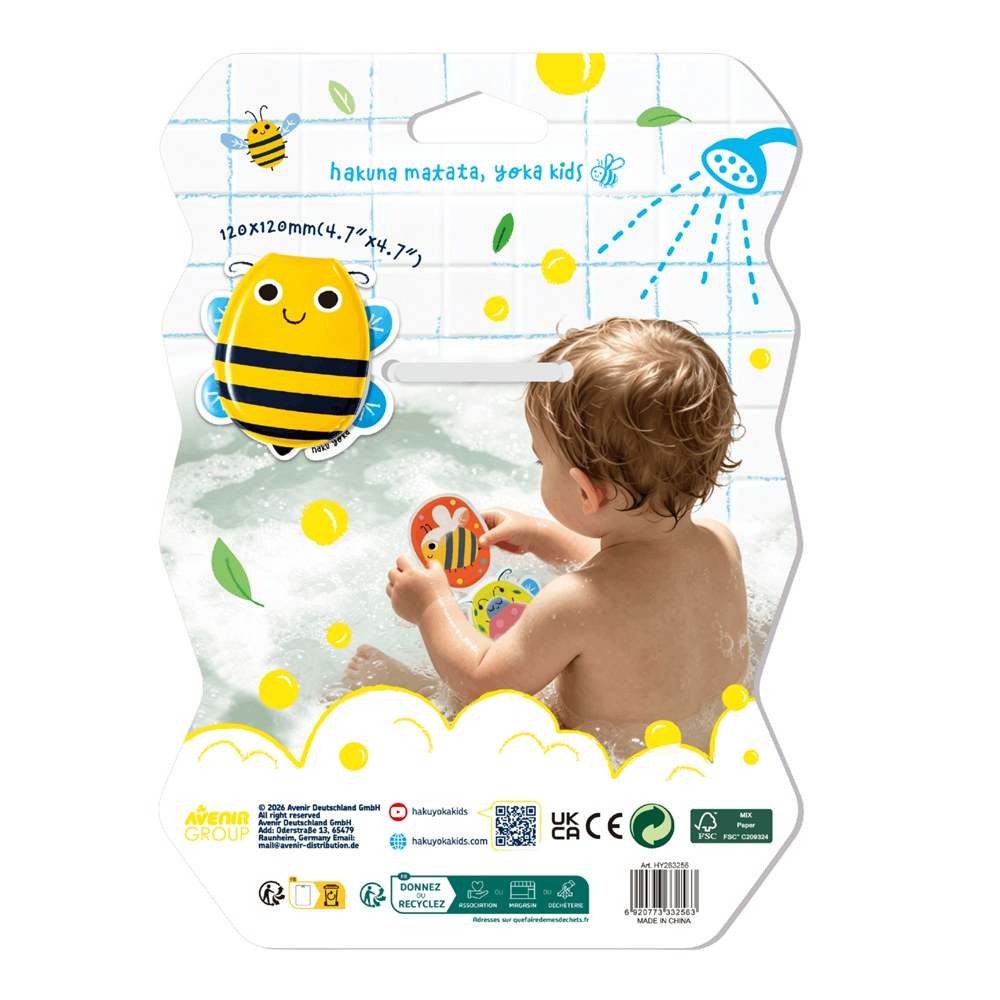 Haku Yoka Colour My Bath - Magic Bath Book - Colours Appear - Bee - image 2
