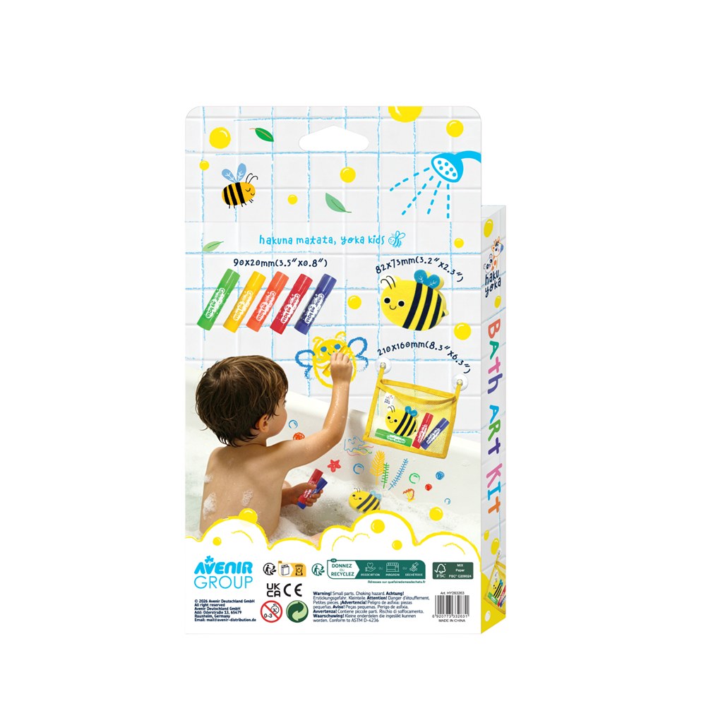 Haku Yoka Colour My Bath - Bath Art Kit - Bee - image 2