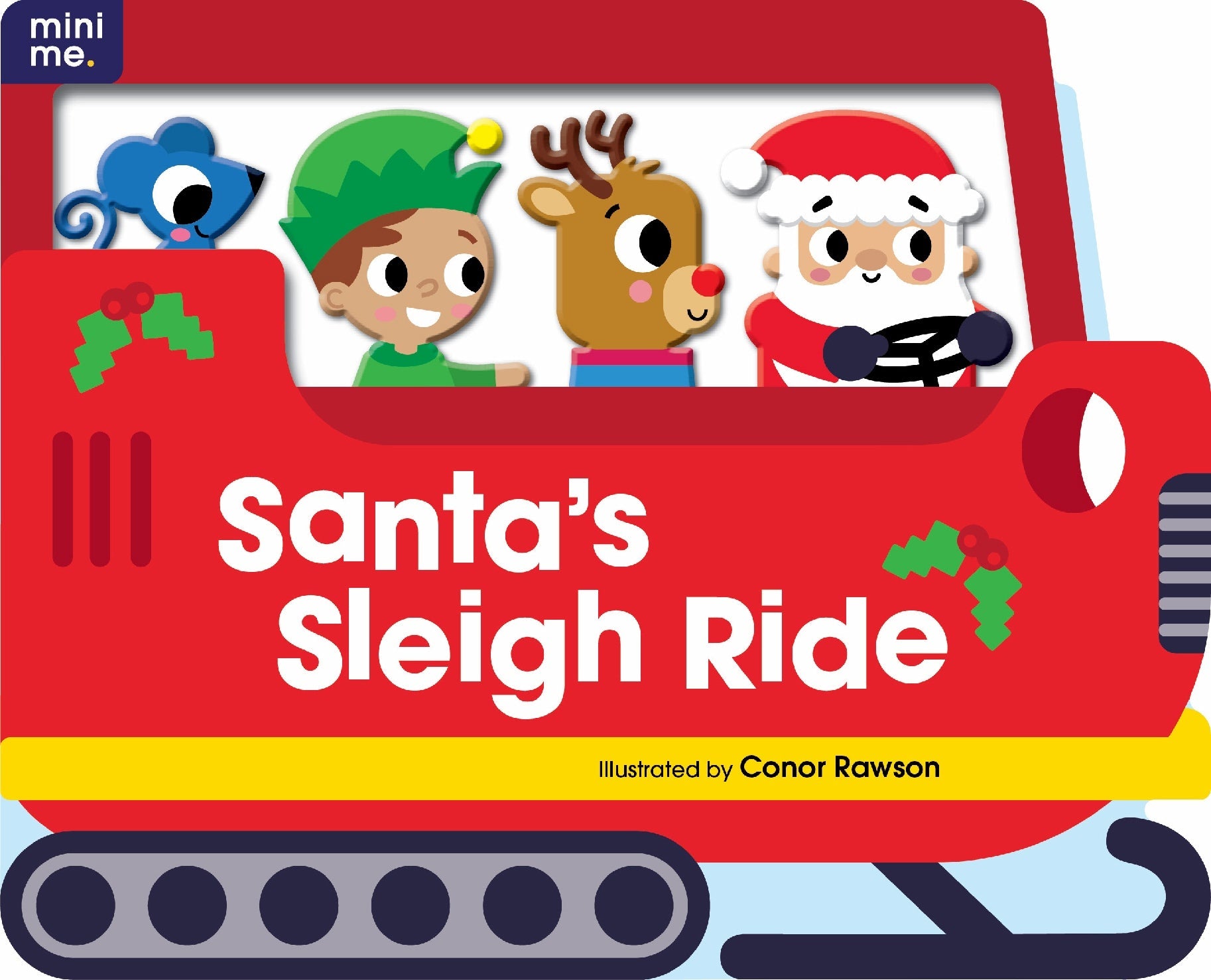 Mini Me - Shaped Board Book - Santa's Sleigh Ride — inside page 5