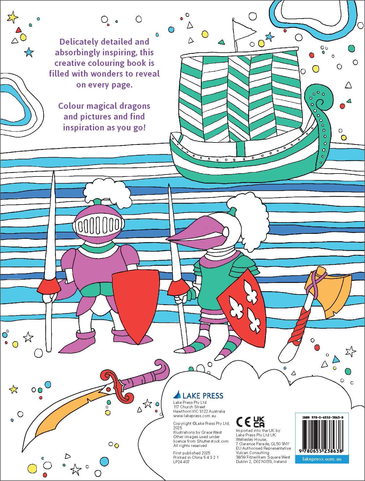 Mindful Colouring - Dragon Tales — inside page 7