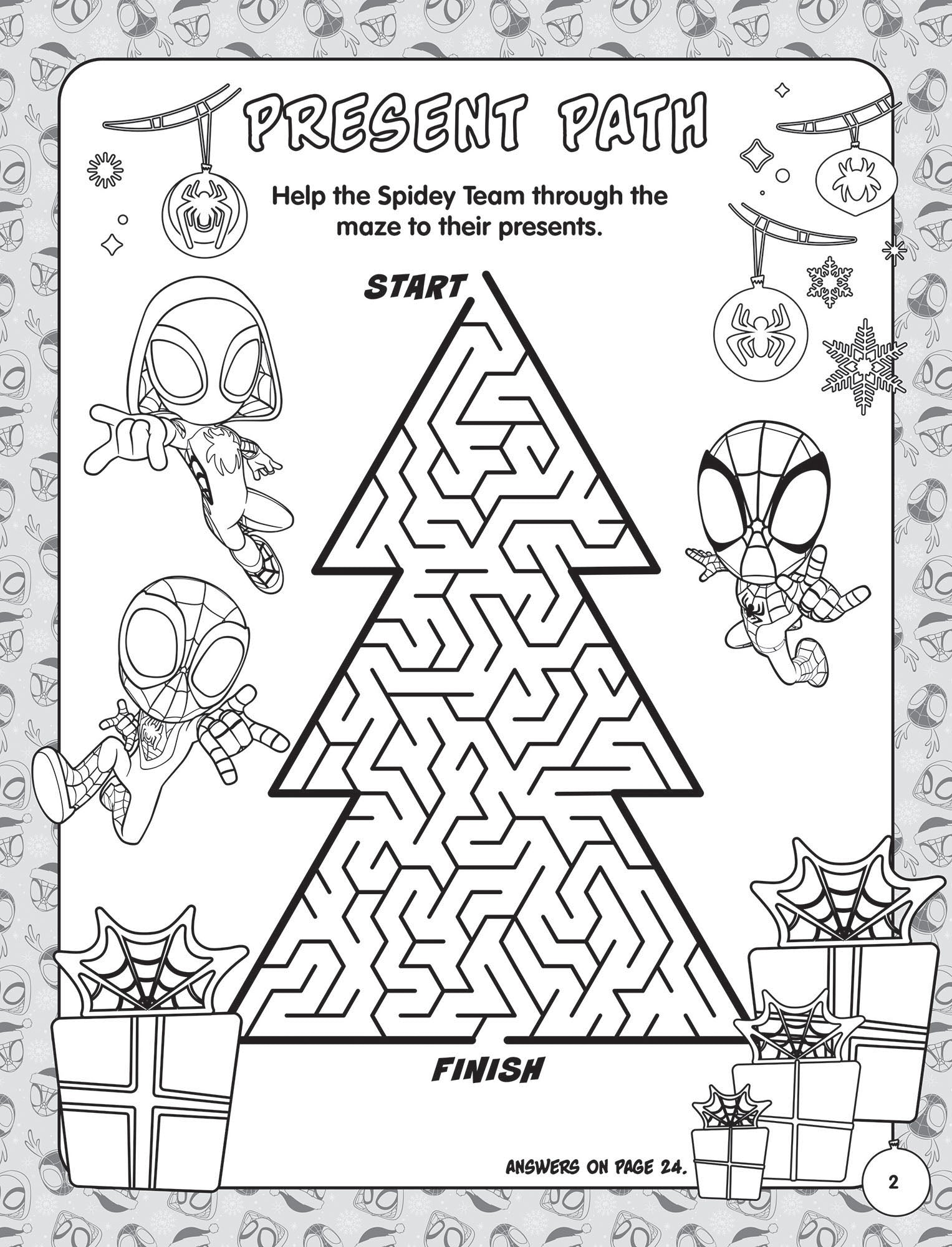 Spidey and His Amazing Friends - Activity Kit - Christmas — inside page 5