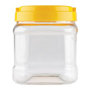 Plastic Jar Yellow Lid - 1.5ltr