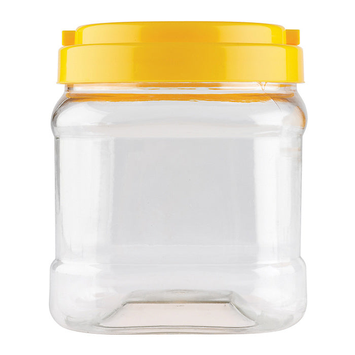 Plastic Jar Yellow Lid - 1.5ltr