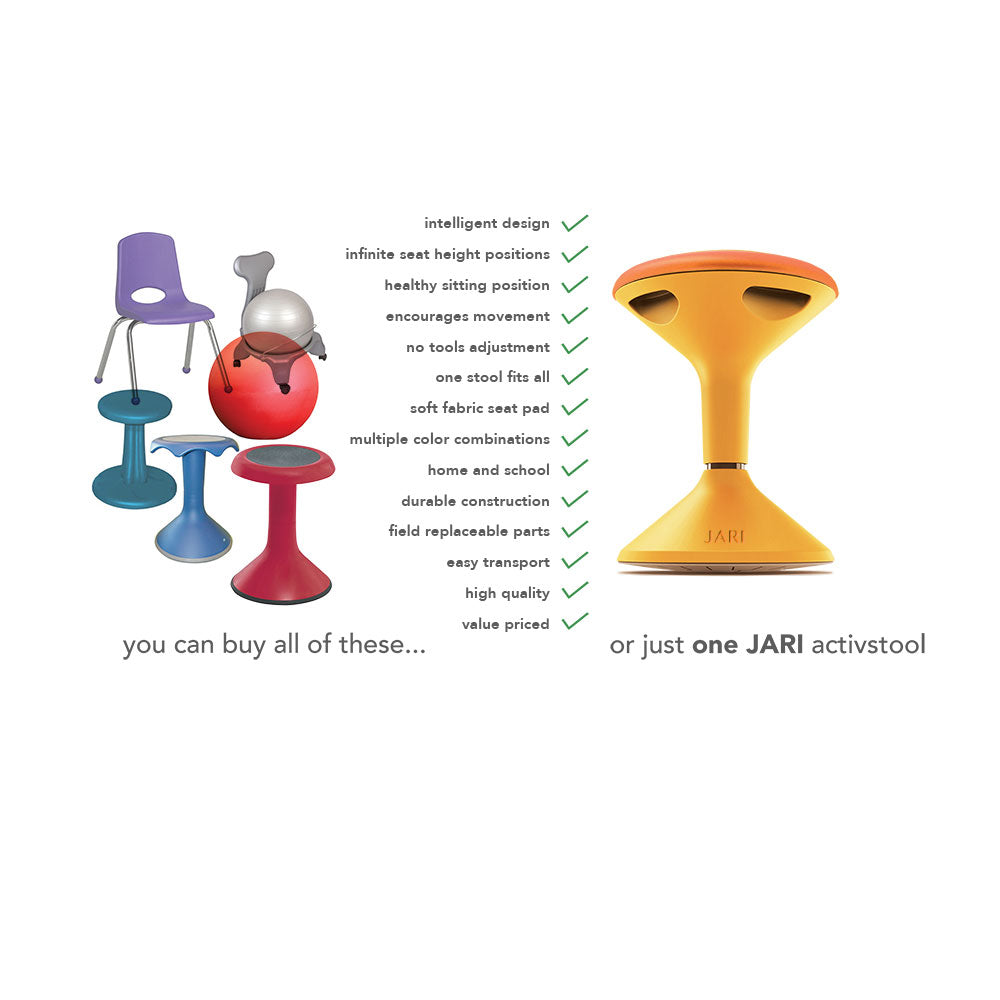 Jari Activstool - Adjustable Height 430–520mm product gallery