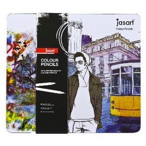 Jasart Coloured Pencil - Designer (Tin of 24)