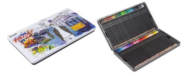 Jasart Coloured Pencil - Designer (Tin of 72)