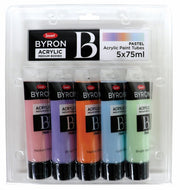 Jasart Byron - Acrylic Paint (75ml) Pastel: Set of 5