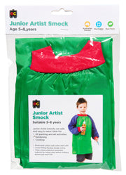 Junior Artist Smocks Green and Blue - Ages 5-8