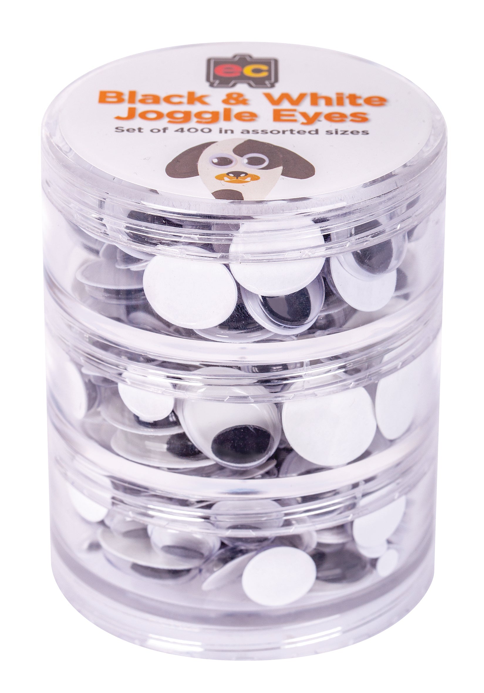 Black & White Joggle Eyes - Set of 400