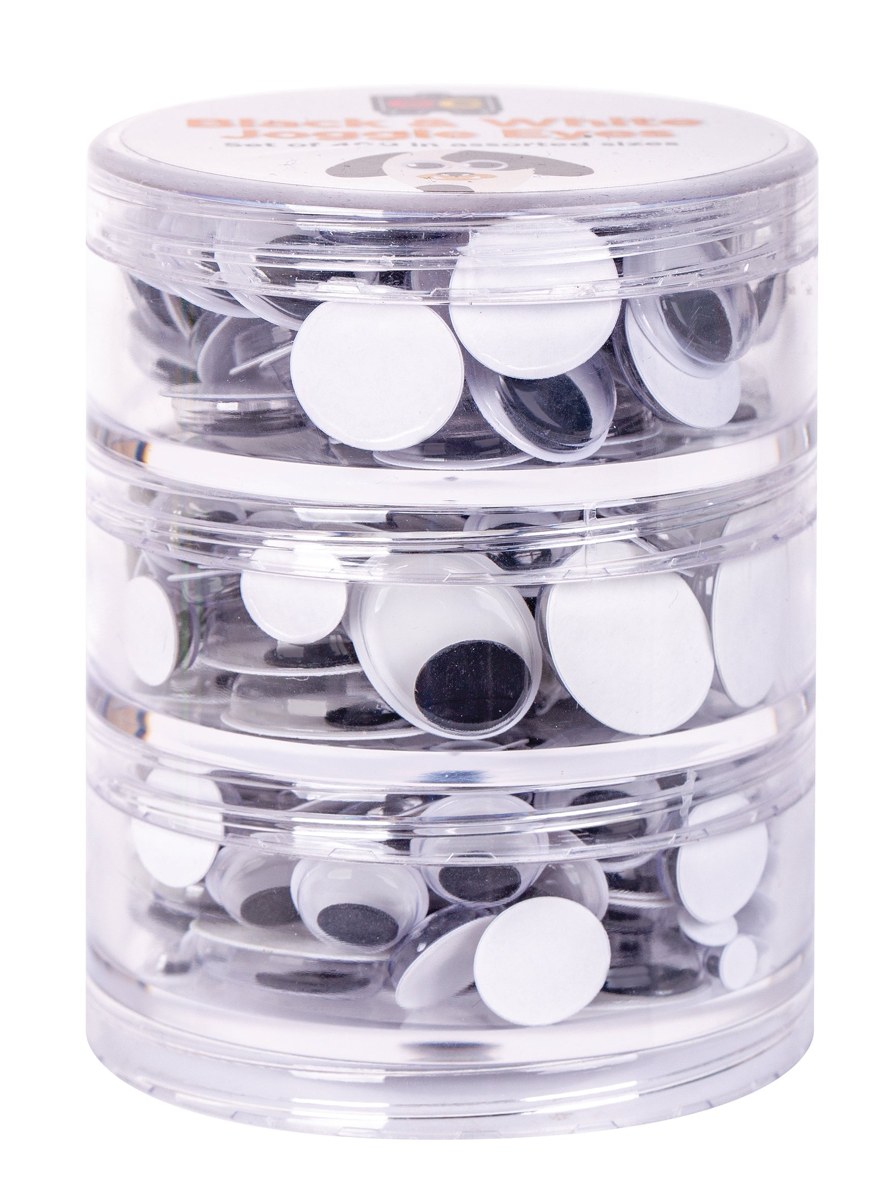 Black & White Joggle Eyes - Set of 400