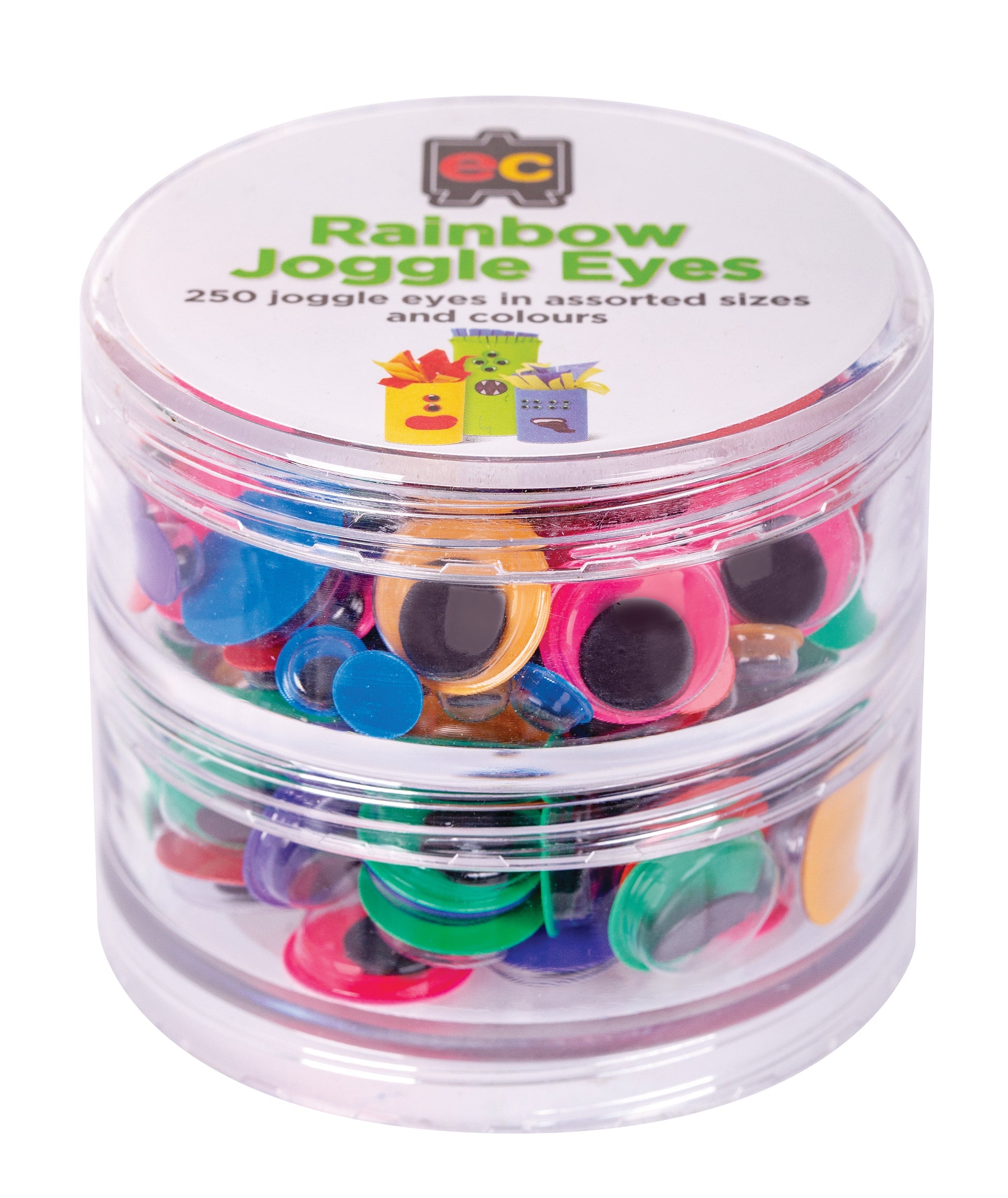 Rainbow Joggle Eyes - Set of 250