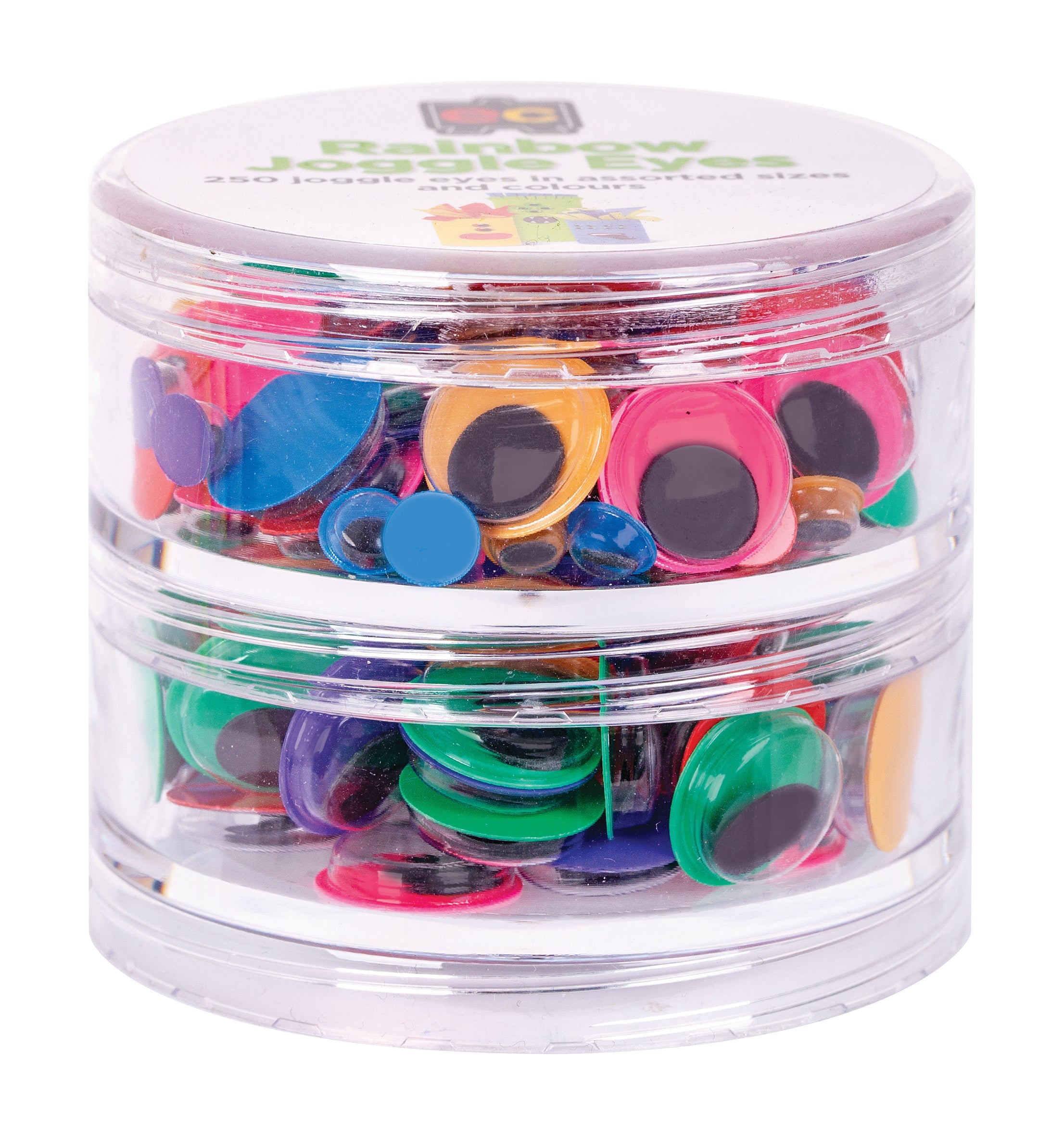 Rainbow Joggle Eyes - Set of 250