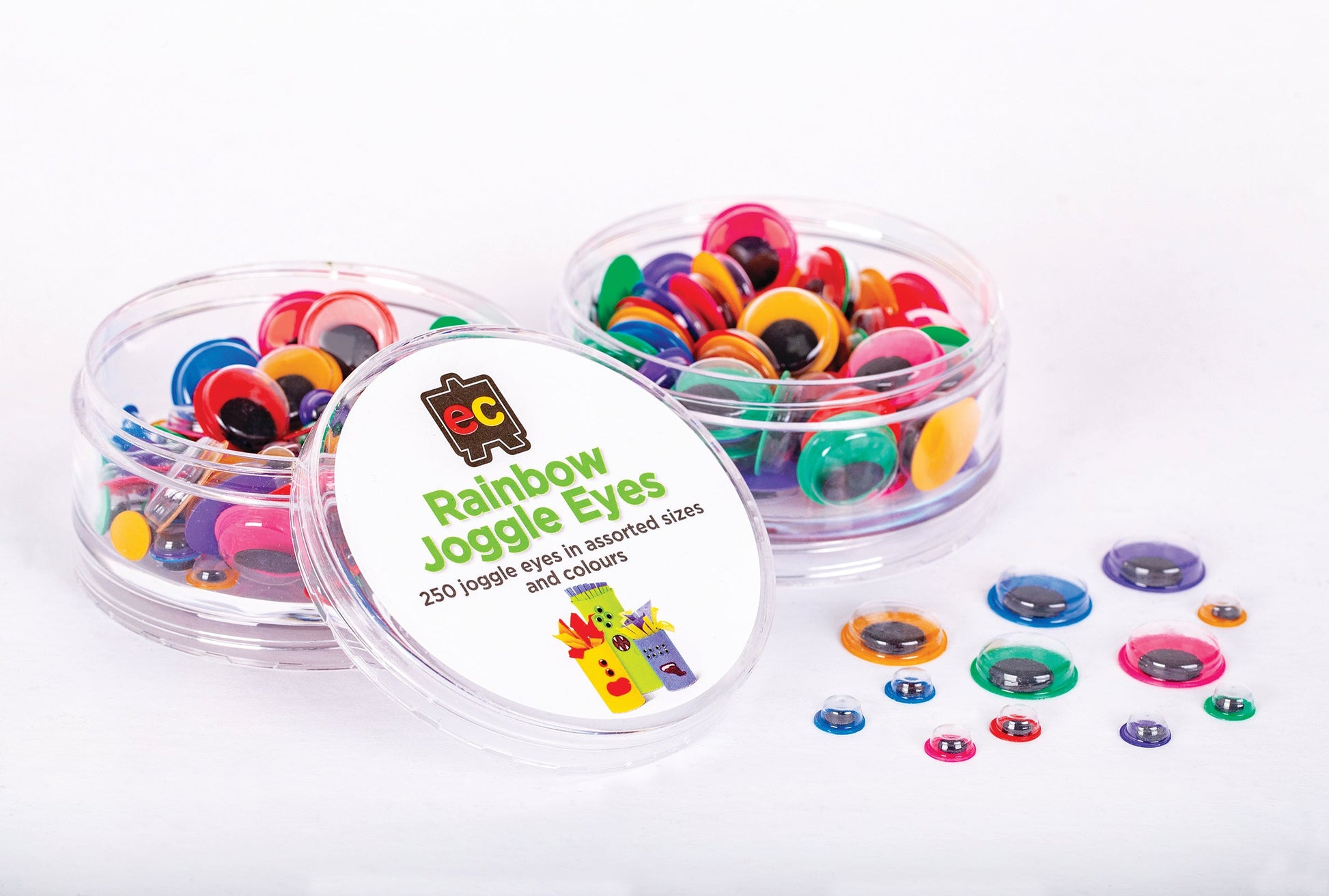 Rainbow Joggle Eyes - Set of 250