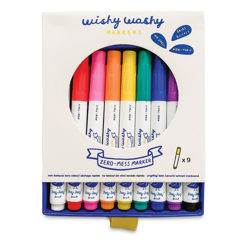 Jaq Jaq Bird Wishy Washy Markers 9pk - view 3