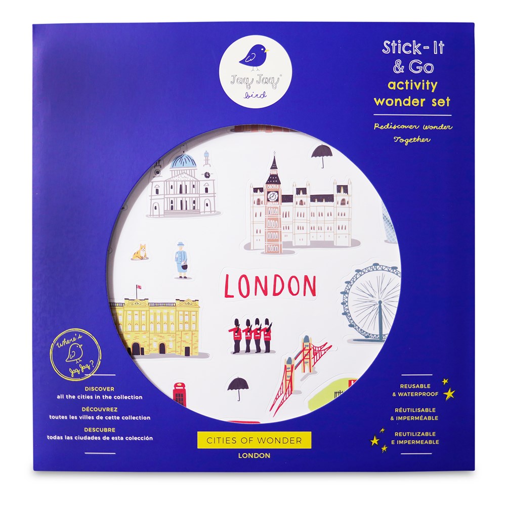 Jaq Jaq Bird Cities of Wonder Stick It & Go Activity Set - London
