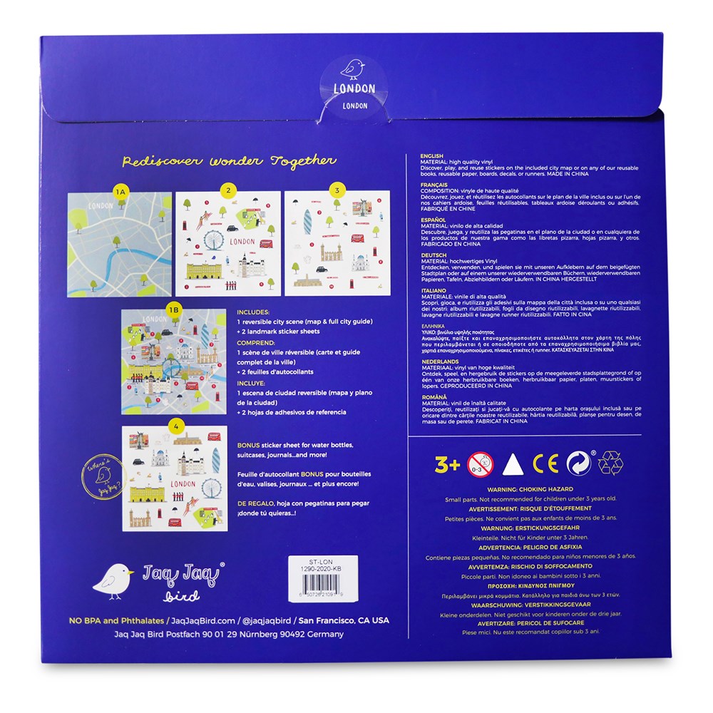 Jaq Jaq Bird Cities of Wonder Stick It & Go Activity Set - London - view 2