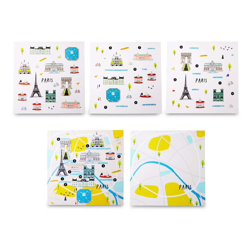 Jaq Jaq Bird Cities of Wonder Stick It & Go Activity Set - Paris - view 3