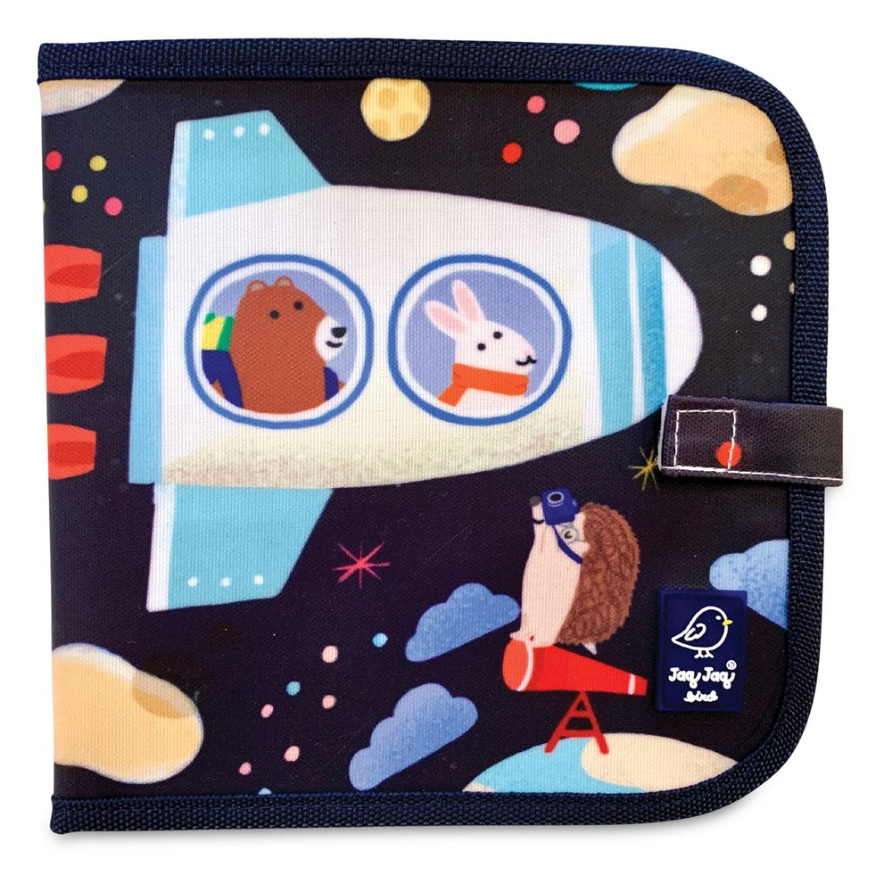 Jaq Jaq Bird Doodle It & Go Erasable Book - Jaq Jaq Bird & Friends - Spaceships