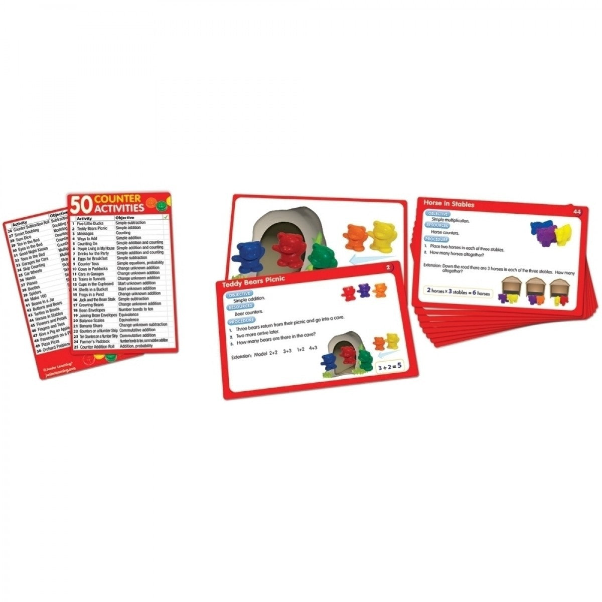 50 Counter Activity Cards